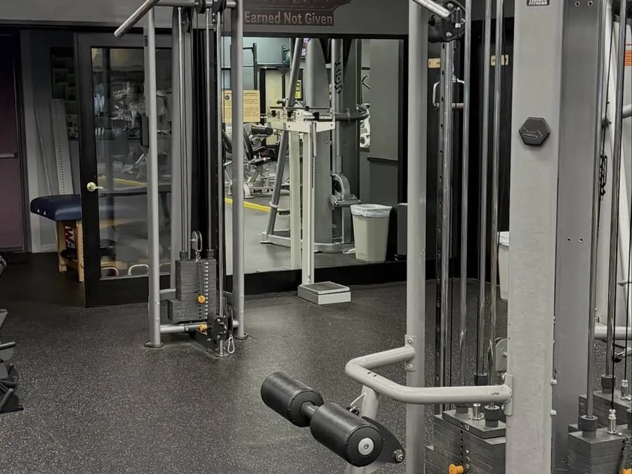Cable and functional trainers on the floor
